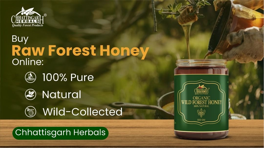 Buy Raw Forest Honey Online – 100% Pure, Natural & Wild-Collected | Chhattisgarh Herbals