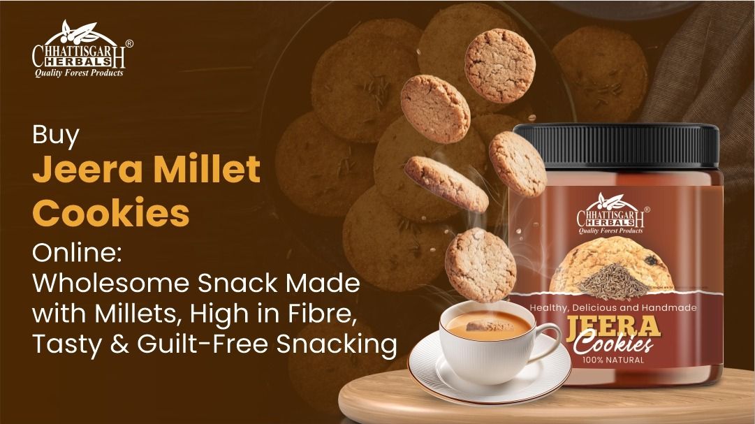 Buy Jeera Millet Cookies Online: Wholesome Snack Made with Millets, High in Fibre, Tasty & Guilt-Free Snacking