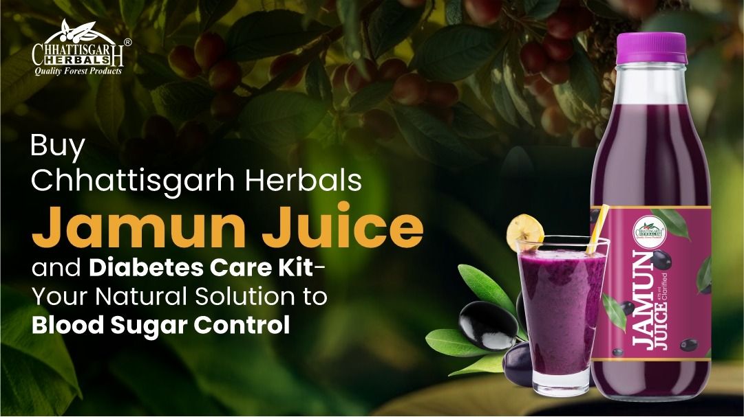 Buy Chhattisgarh Herbals Jamun Juice and Diabetes Care Kit – Your Natural Solution to Blood Sugar Control