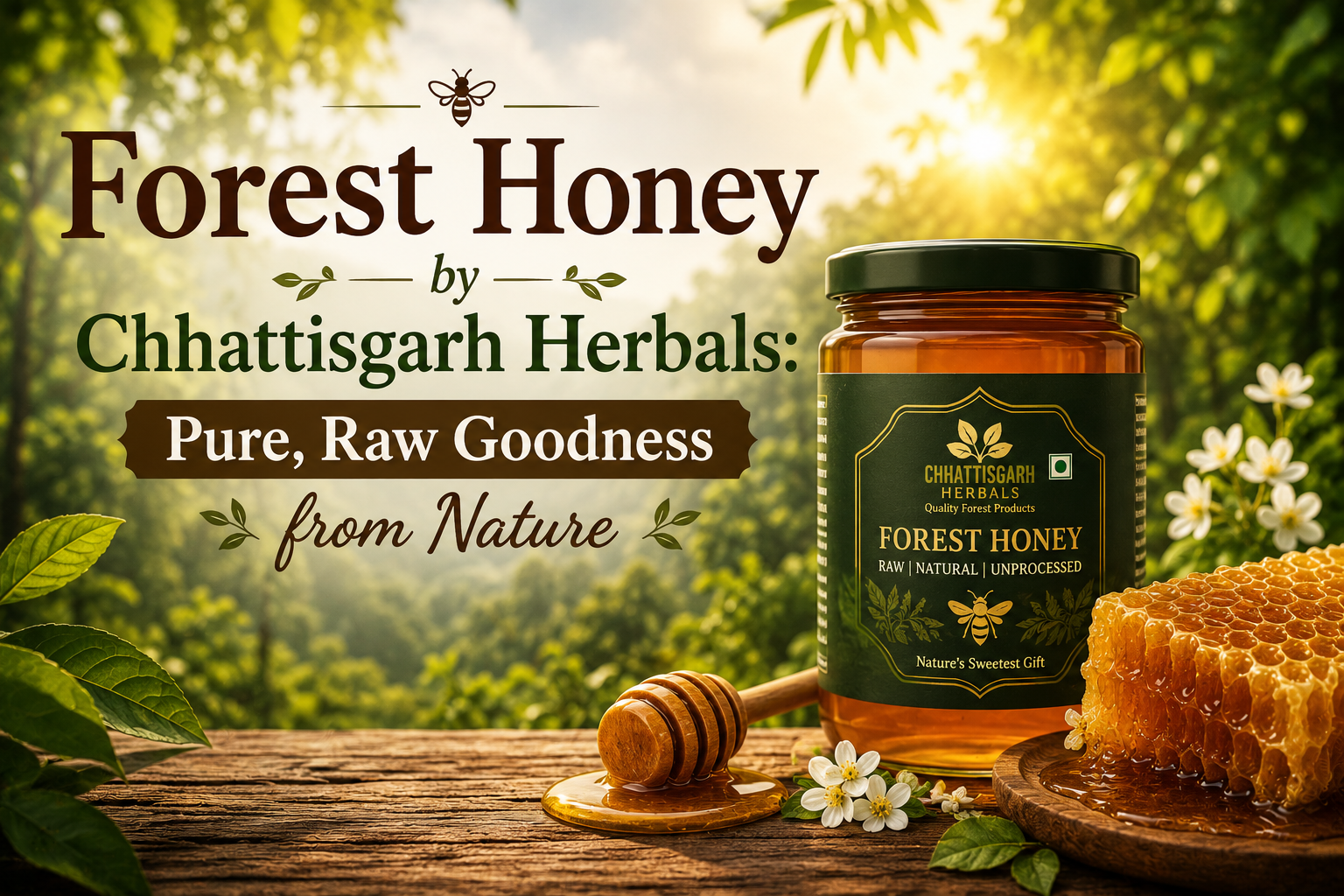 Forest Honey by Chhattisgarh Herbals: Pure, Raw Goodness from Nature