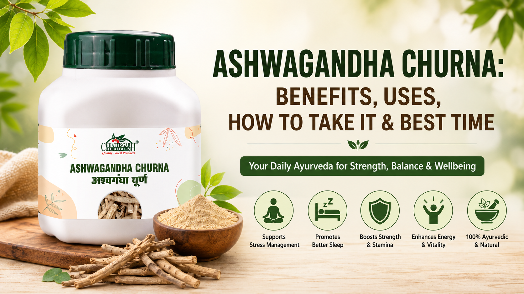 Ashwagandha Churna Benefits, Uses, How to Take It