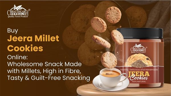 Buy Jeera Millet Cookies Online: Wholesome Snack Made with Millets, High in Fibre, Tasty & Guilt-Free Snacking