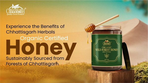 Experience the Benefits of Chhattisgarh Herbals Organic Certified Honey – Sustainably Sourced from Forests of Chhattisgarh - Buy Online Now
